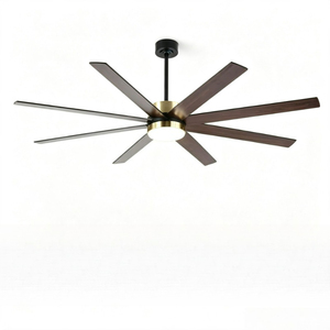 Ventilatore da Soffitto Moderno Grande con Luce <span class=keywords><strong>LED</strong></span>, 8 Pale in ABS, per Soggiorno, Sala da Pranzo, Camera da Letto, Villa, Hotel - Product Image 6