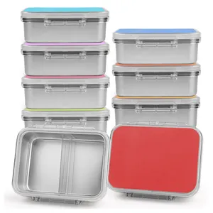 2022 Aohea Wishome Hot Selling 2 5 Compart Stainless Steel Lunch Box Bento Storage Kids Bento Lunch Box For School