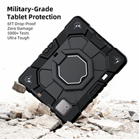 Funda Protectora Resistente a Golpes para Tablet Xiaomi Pad 8 Pro, con Anillo Giratorio de 360 Grados, Soporte y Correa para el Hombro