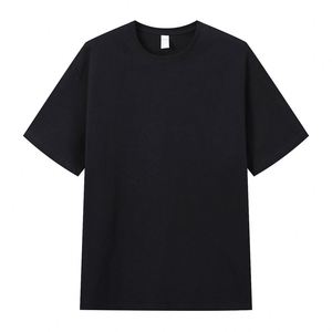 Fábrica de alta calidad 240g 100 algodón Color sólido camiseta se puede personalizar bordado impresión barato cuello redondo camisas - Product Image 4