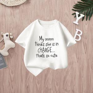 T-shirt d'été neuf pour garçons, à manches courtes, en coton doux, motif dessin animé, thème Fête de l'Indépendance américaine, pour l'export. - Product Image 2