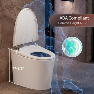 <span class=keywords><strong>Toilette</strong></span> intelligente australienne Watermark avec bidet intégré, capteur au pied, siège chauffant, télécommande, veilleuse, <span class=keywords><strong>toilette</strong></span> automatique - Product Image 4