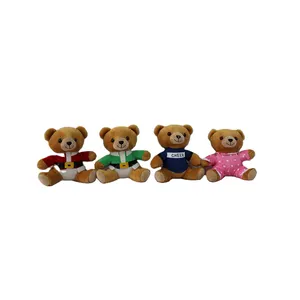 Brown Bear Custom Dress Up Costume Soft Stuffed Teddy Bear Plush Toy Oso De Peluche De Juguete