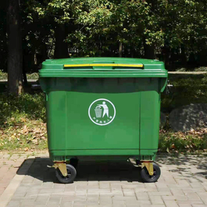 Extérieur Conteneurs à Déchets <span class=keywords><strong>Poubelle</strong></span> à Pédale À Roulettes Taille Commerciale En Polyéthylène Hdpe <span class=keywords><strong>Poubelle</strong></span> 660 L - Product Image 1