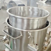 Tekfood Industriële Wijn Druivenpersmachine 100l 200l Hydraulische Mand Wijnpersmachine Voor Wijnverwerking Lijn