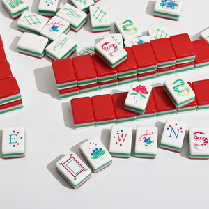 Mahjong Americano Moderno Rojo, Fichas <span class=keywords><strong>de</strong></span> Cristal/PU <span class=keywords><strong>de</strong></span> 4 Capas con 160 Cartas Grabadas, Juego Plegable Portátil <span class=keywords><strong>de</strong></span> Lujo e Idea <span class=keywords><strong>de</strong></span> <span class=keywords><strong>Regalo</strong></span> <span class=keywords><strong>de</strong></span> Navidad - Product Image 6