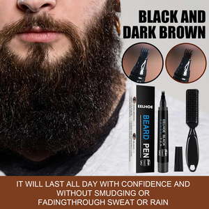 Wholesale EELHOE Waterproof Long Lasting Men <strong>Beard</strong> Coloring <strong>Beard</strong> Filler Pen <strong>Kit</strong> - Product Image 3