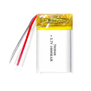 703048 rechargeable lipo battery 3.7V 1000mAh lithium ion battery DVD Camera GPS Radio Monitor 703048 Li polymer battery