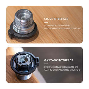<span class=keywords><strong>Adaptateur</strong></span> de cartouche de gaz pour réchaud à gaz CAMPINGMOON Z19, portable, réutilisable, durable, en alliage d'aluminium, pour cartouche de <span class=keywords><strong>butane</strong></span> et de <span class=keywords><strong>propane</strong></span> - Product Image 6