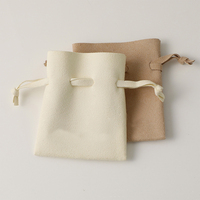 Guardidea Kantong Serut Mikrofiber Kecil Bermotif Laris Manis, Kotak Hadiah, Tas Kemasan Hadiah untuk Perhiasan 8*7cm