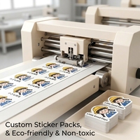 Autocollants pour scrapbooking en papier synthétique personnalisés Kawaii Little Good Days, pack d'autocollants premium