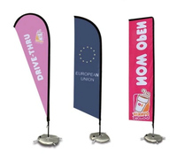 Imprimé Rectangle Vertical Publicité Bannière Exposition Événement Festival Plage Drapeaux Pole Stand Rue Personnalisé Nobori Drapeaux