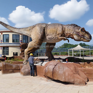 Dinosaurio Mecánico Gigante de 12 Metros con Movimientos Servocontrolados, Animatrónico T.rex para Parque Temático - Product Image 4