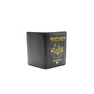 Porta pasaportes de PU con textura cruzada, porta billetes de avión con estampado dorado, porta documentos antirrobo RFID, funda para tarjetas - Product Image 2