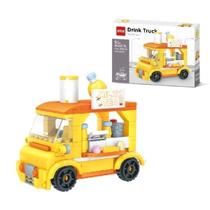 Juegos de bloques de construcción de plástico XR, modelo de tienda de comida y bebidas <span class=keywords><strong>con</strong></span> tienda de hamburguesas, Juguetes divertidos y Juguetes para niñas, Idea de regalo - Product Image 2
