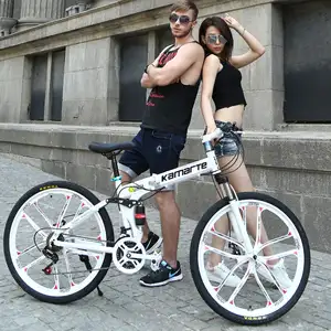 Opvouwbare 26 Inch Fat Bike Electric Road Fat Band Bike Hubless E Bike Enduro Ebike Adult Bici Bisiklet