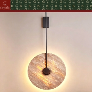 หัวเตียงห้องนอน <span class=keywords><strong>ผนัง</strong></span>ตกแต่งห้องนั่งเล่น ทางเดินโรงแรม ร้านกาแฟบูติก <span class=keywords><strong>ผนัง</strong></span>หินอ่อนสีเบจธรรมชาติ ผลิตภัณฑ์ตกแต่งผนัง OEM ODM - Product Image 3