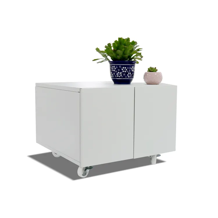 Office Furniture Multi-functional Metal Storage Copier Stand Table Copier Cabinet mobile Printer Stand With Wheels