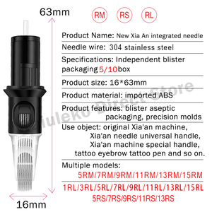 Venta Directa de Cartuchos de Agujas para Tatuaje de 0.35mm, Tamaños Mixtos RL RM RS M1, Puntas Desechables, Suministros para Tatuajes - Product Image 3