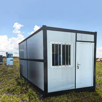 Casa Prefabricada Plegable de 2 Pisos, Pequeña, Económica, Lista para Habitar, Mini Villa Modular de Lujo con Dormitorio