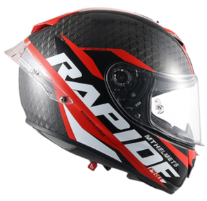 Casque de moto MT RAPIDE PRO CARBON ABS, nouveau, haute qualité, intégral, pour hommes et femmes, utilisable en toutes saisons, fermeture rapide, design simple - Product Image 3