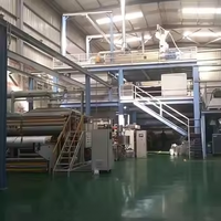 Machine automatique de fabrication de tissu non tissé en polypropylène (PP) avec moteur à engrenages et roulement - Haute capacité 5-10 tonnes/jour - Fournisseur chinois