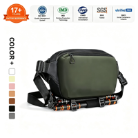 Tas selempang kanvas 2 dalam 1, tas bahu sehari-hari & kamera selempang multifungsi, tas ransel DSLR portabel untuk fotografi