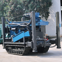 Foreuse pneumatique DTH portable 180M sur roues, agile et mobile, pour l'exploration géologique rapide des roches et le forage de puits d'eau