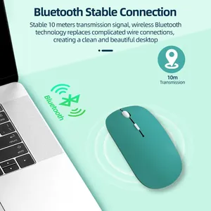 Xách tay bt5.2-tương thích 3D Mini Chuột không dây LED USB im lặng làm việc chuột cho Máy tính chơi Game máy tính xách tay iPad Air Pro Tablet PC - Product Image 4