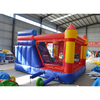 Château gonflable commercial en PVC de haute qualité, avec toboggan, pour fêtes d'enfants, idéal pour la location extérieure – Vente directe usine