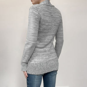 Suéter Sexy de Punto con Cuello en V, Estilo Vintage, Holgado, con Botones, Manga Larga, para Invierno - Product Image 6