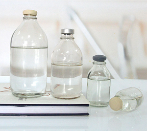 Botol Injeksi Glukosa Kaca Bening Kosong 50ml 250ml 8oz, Botol Air Garam Medis dengan Tutup Karet, Sedang Diskon - Product Image 3