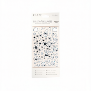Ilan Pegatinas Brillantes 3-18mm Blancas 120 Unidades Aprox. - Product Image 1