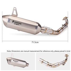 Scarico Slip-On per Moto con Tubo Intermedio e Silenziatore per <span class=keywords><strong>Vespa</strong></span> <span class=keywords><strong>Gts</strong></span> 250 <span class=keywords><strong>Gts</strong></span> <span class=keywords><strong>300</strong></span> 2007-2020 Gts300 - Product Image 5