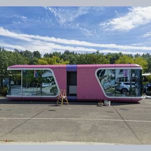 Capsule spatiale préfabriquée en acier, cabine mobile modulaire miniature, maison portable, pod de camping, alimenté à l'énergie solaire, éco-responsable, bâtiment de bureau - Product Image 3