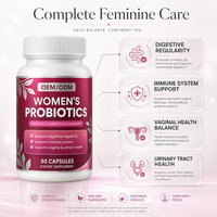 Capsules Probiotiques pour Femmes OEM/ODM 200 Milliards, Aide Digestive Prébiotique à la Canneberge, Confort Digestif pour la Santé Urinaire