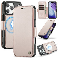 Étui CaseMe couleur or champagne pour iPhone 18 Pro, nouveau design, avec support RFID et fonction béquille, pour iPhone 18 Pro