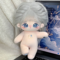 Adorable Peluche Kpop Personnage Coréen en Soie Haute Température et Coton Effet Laine Frisée, 20cm, Personnalisable avec Logo