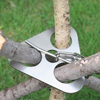 Trépied de camping en acier inoxydable pour cuisson en extérieur : transformez les branches en trépied pour suspendre les ustensiles de cuisson au foyer de camping