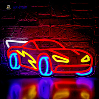Enseigne néon LED 12V personnalisable de haute qualité pour voitures de course, aux couleurs vives et à intensité réglable, pour entreprises et hôpitaux