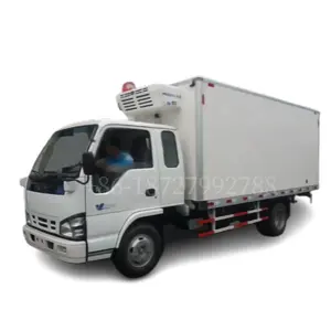 5000kg1suzu 3000KG-20Cサーモキングトップ冷蔵ボックストラック冷凍肉と鶏肉用の小型冷蔵トラック