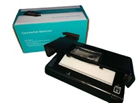Détecteur de billets de banque portable en plastique UV MG WM avec lentille grossissante et mesure de la taille, détection en 0,5 seconde pour la manipulation de l'argent liquide