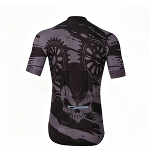 Maillot de cyclisme personnalisé coupe ajustée unisexe avec logo OEM, extensible, respirant, été, manches courtes ou longues - Product Image 3