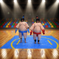 Combinaisons de lutte sumo pour adultes et adolescents avec tapis, combinaison gonflable de lutteur sumo, costumes de sumo pour jeu, déguisement de lutteur pour fête
