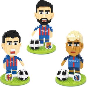 Cartoon Football Character Series Mini Model Small Particle Building Blocks Puzzle Building Block Toy Football player - Product Image 3