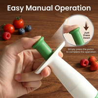 Outil de cuisine, gadget manuel pour couper les raisins, lames en acier inoxydable, coupe-fruits manuel pour cerise, tomate, fraise, petits fruits