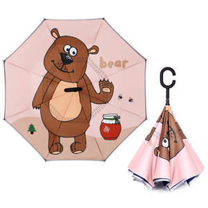 <span class=keywords><strong>Parapluie</strong></span> droit de couleur vive pour enfants mignon Animal impression mains libres inverse <span class=keywords><strong>petit</strong></span> <span class=keywords><strong>parapluie</strong></span> de pluie <span class=keywords><strong>inversé</strong></span> pour les enfants - Product Image 2