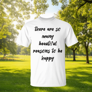Camiseta sin mangas con cita de Beautiful Reasons to Be Happy - Product Image 3
