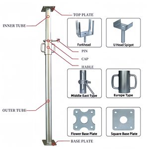 Étais Métalliques Télescopiques Hydrauliques pour la Construction - Product Image 2
