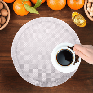 Vente en gros de faux cuir anti-brûlure PVC Gland Tapis de table Drain Décorations de cuisine Kitchentable Decorati - Product Image 1